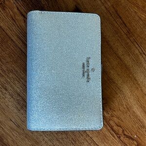 kate spade Silver Glitter Bifold Wallet